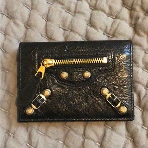Balenciaga beautiful black card wallet